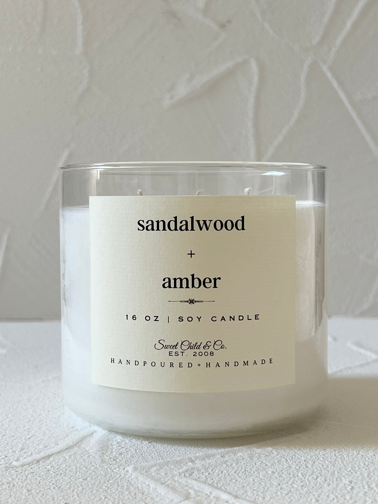 16 oz Large Candle in Clear Tumbler Jar