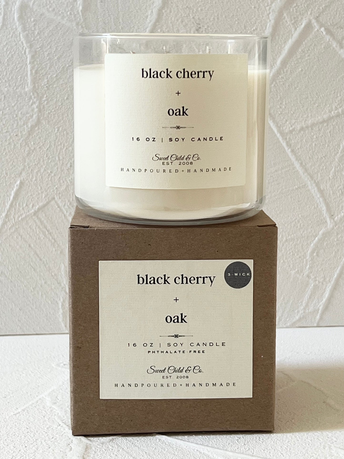 16 oz Large Candle in Clear Tumbler Jar