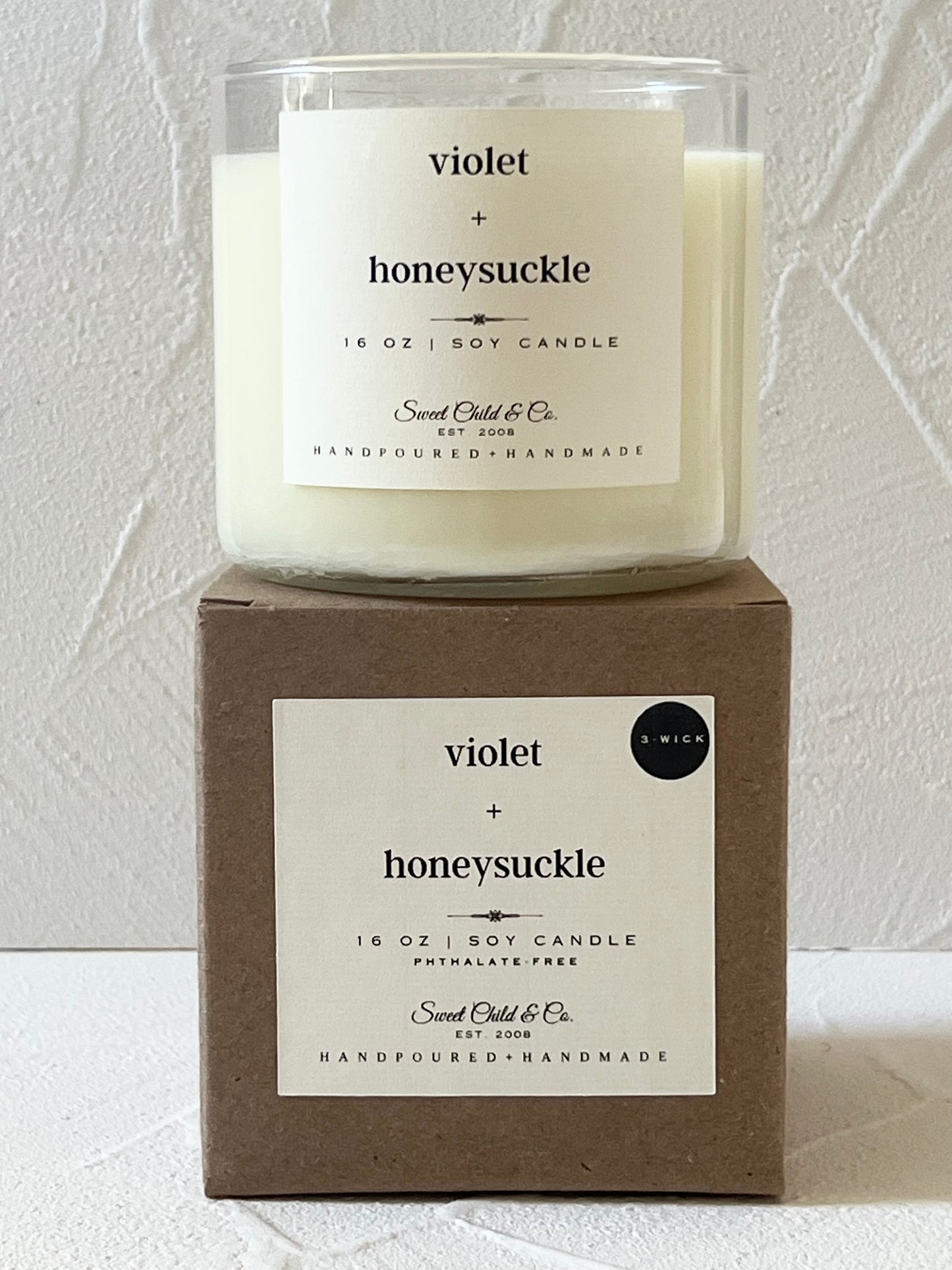 16 oz Large Candle in Clear Tumbler Jar
