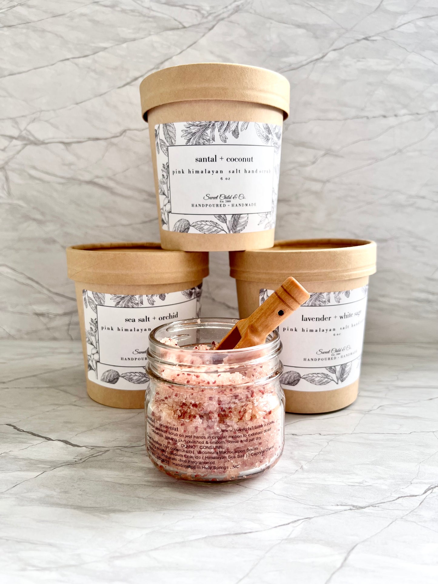 Pink Himalayan Salt Hand Scrub- 6 oz