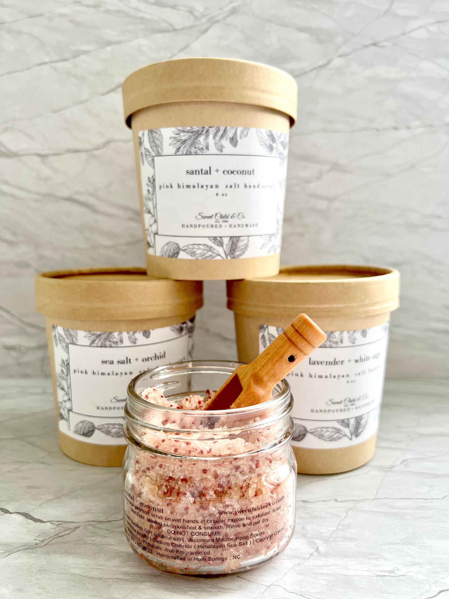 Pink Himalayan Salt Hand Scrub- 6 oz