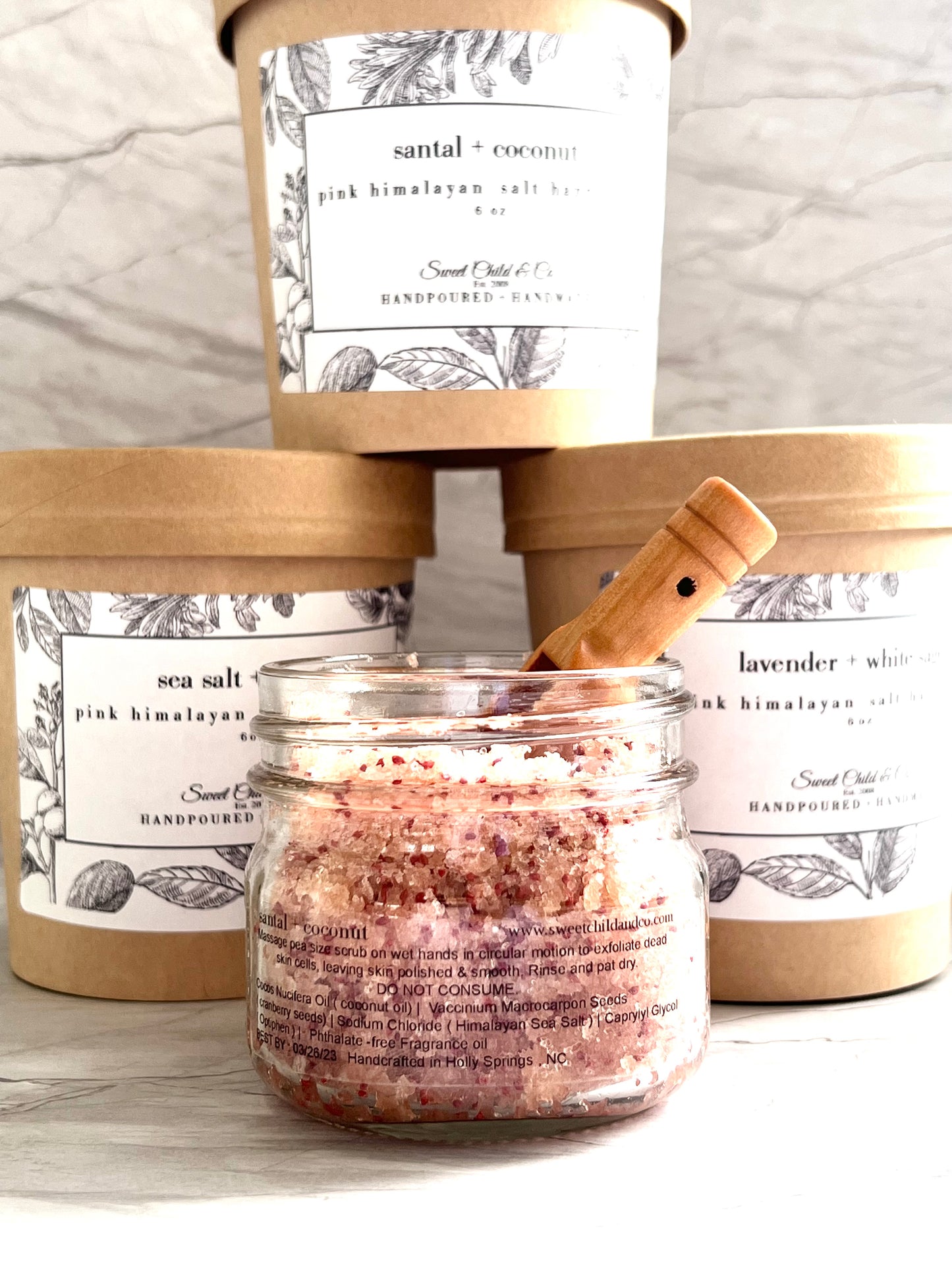 Pink Himalayan Salt Hand Scrub- 6 oz