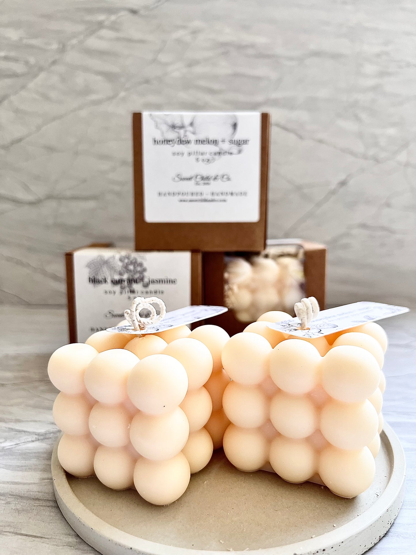 Bubble Pillar Soy Candle - 5 oz