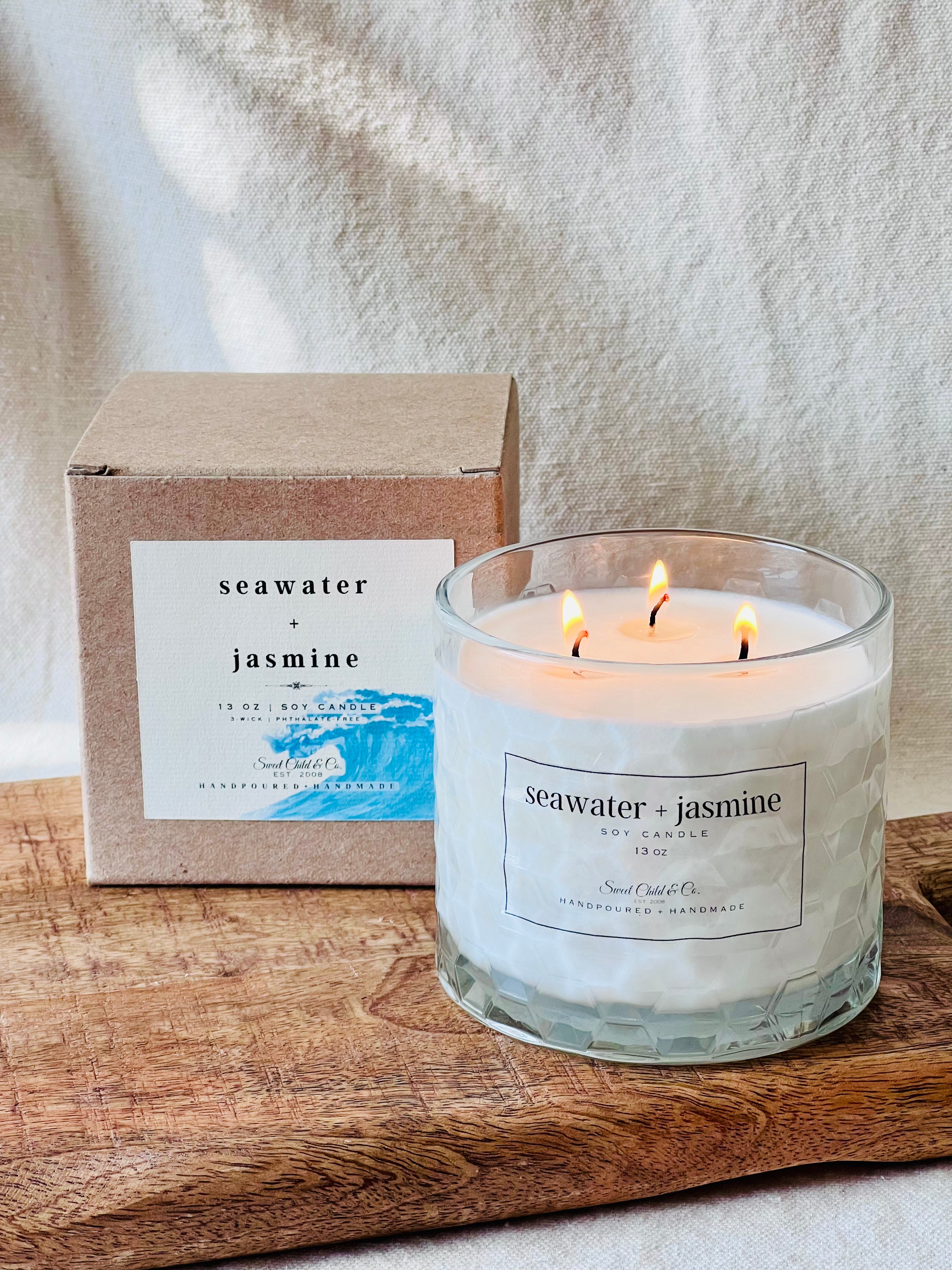 13 oz  3-wick Hand Poured Soy Candle
