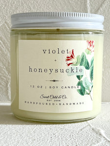12 oz Soy Candle in Clear Classic Jar
