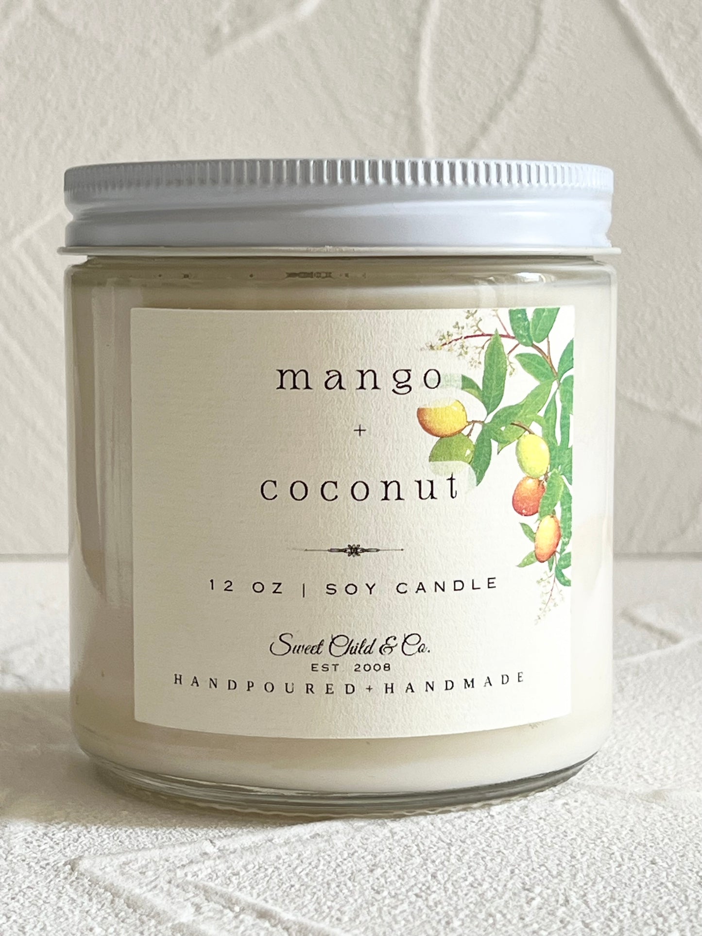 12 oz Soy Candle in Clear Classic Jar