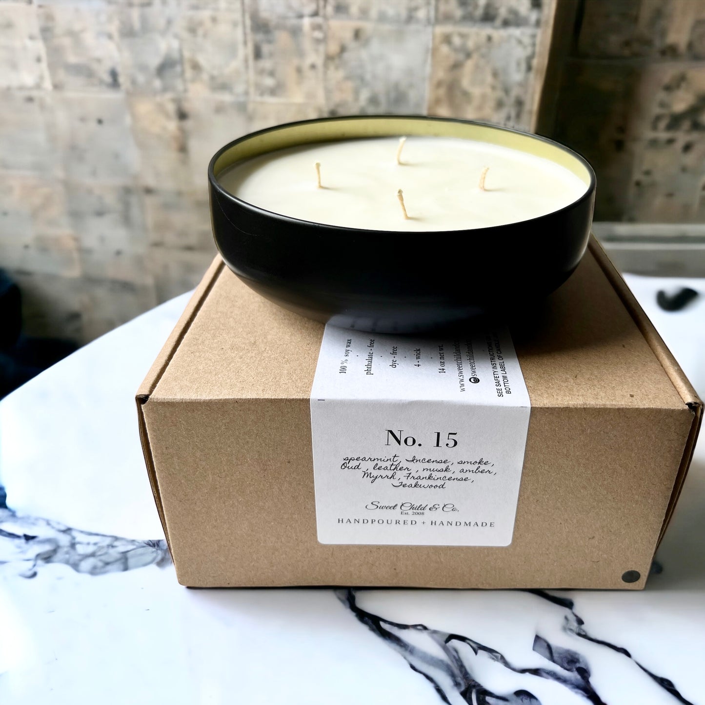 No. 15 ~  Large Tin Soy Candle